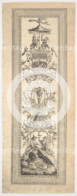 Kiosk Chinois, from Premier cayer de panneaux, frises et sujets arabesques, 1788. Creator: Francois Marie Isidore Queverdo.