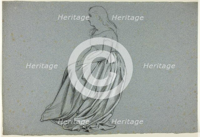 Profile of a Seated Woman, n.d. Creator: Henry Stacy Marks.