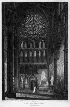 Poets' Corner, Westminster Abbey, London, 1815.Artist: Lewis
