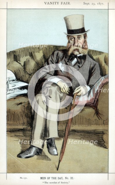 'The novelist of Society', 1871.Artist: Coide