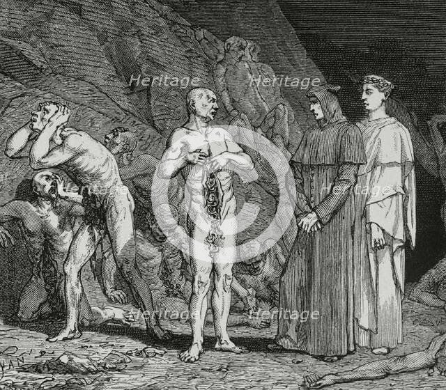 The Divine Comedy, (1307-1321): Inferno (Hell), 1888. Creator: Jean Edouard Dargent.