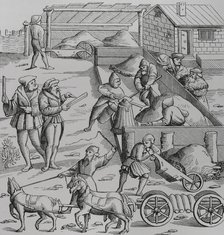 Extraction of metals, 1552, (1878).  Creator: Unknown.