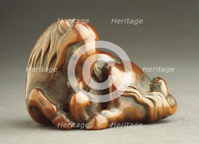 Horse and Rat, early 19th century. Creator: Kano Tomokazu.