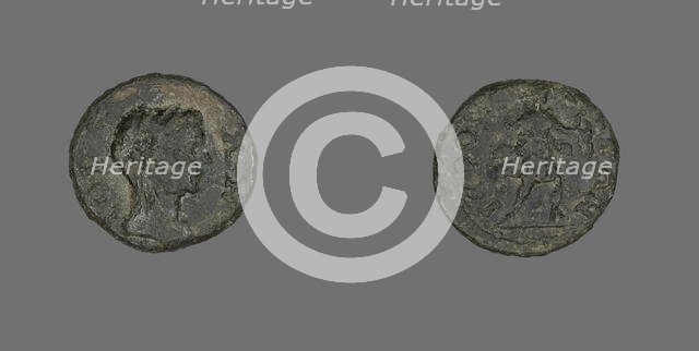 Coin Depicting a Head, about 161-?. Creator: Unknown.