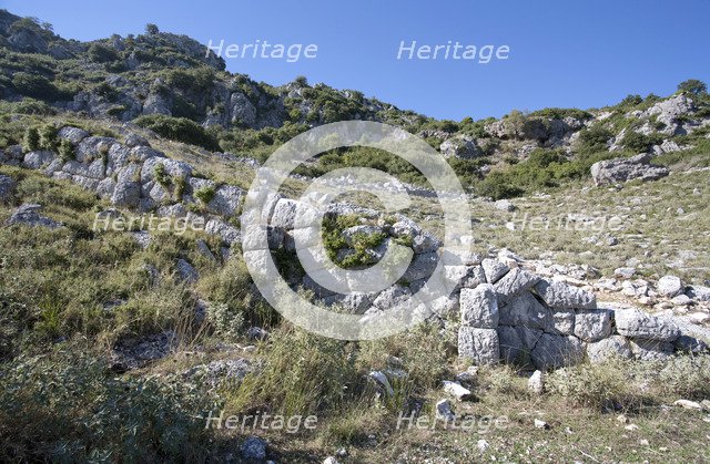 A theatre in Kassope, Greece. Artist: Samuel Magal