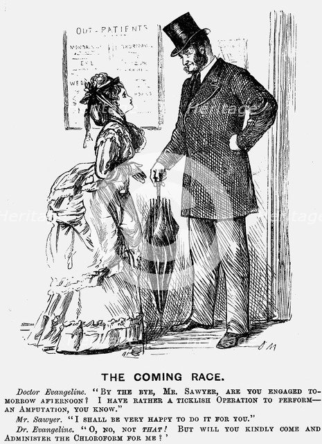 'The Coming Race', 1872. Artist: George du Maurier