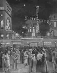 'Montmartre S'Amuse La Sortie Du Moulin Rouge',1900. Artist: Unknown.