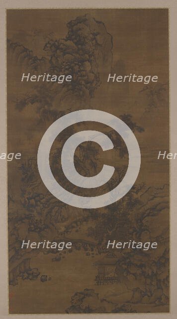 Listening to the Pines in a Riverside Pavilion, 16th century. Creator: Unknown.