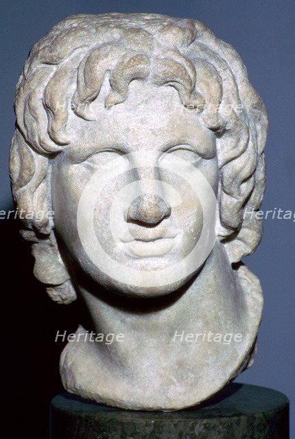 Marble portrait of Alexander the Great, Hellenistic Greek, 2nd-1st century BC. Artist: Unknown