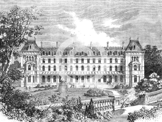 Hotel and Hydropathic Establishment about to be erected at Upper Norwood, 1862. Creator: Unknown.