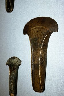 Bronze Flanged Axe from a hoard at Arreton Down, Isle of Wight, c1600BC-1400BC. Artist: Unknown.