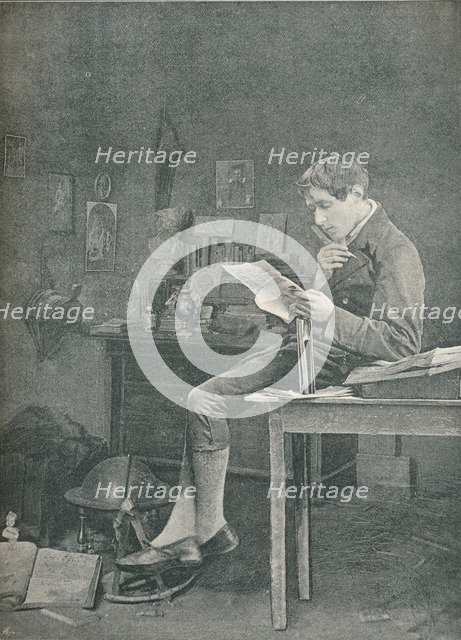 'The Student', c1877. Artist: Adam Diston.