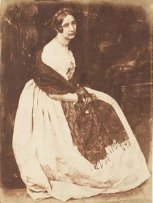 Lady Elizabeth Eastlake, 1843-47. Creators: David Octavius Hill, Robert Adamson, Hill & Adamson.