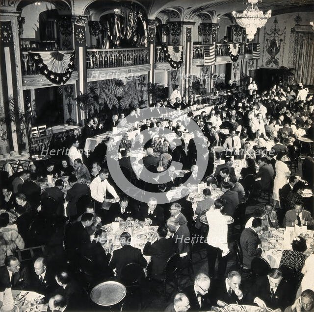 The IV International Congresses on Tropical Medicine and Malaria: banquet at the Mayflower..., 1948. Creator: Unknown.