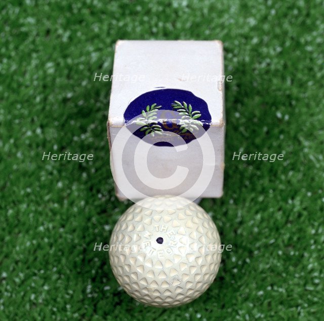 Meteor golf ball by Goodrich, patented 1899. Artist: Goodrich