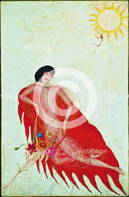 Self-portrait, 1923. Creator: Stettheimer, Florine (1871-1944).