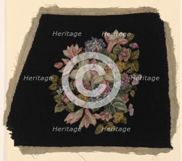 Chair Seat, England, c. 1880. Creator: Unknown.