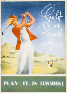 Pamphlet advertising golfing resorts in South Africa, c1930s. Artist: Unknown