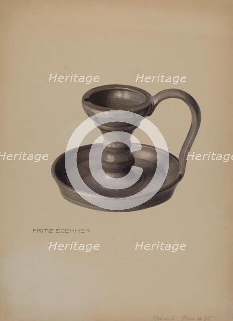 Lamp, c. 1938. Creator: Fritz Boehmer.