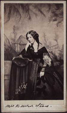 Portrait of Harriet Beecher Stowe (1811-1896), ca 1860. Creator: Fredricks, Charles DeForest (1823-1894).