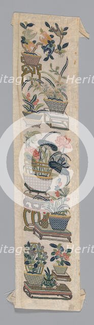 Sleeve Band, China, Qing dynasty (1644-1911), 1875/1900. Creator: Unknown.