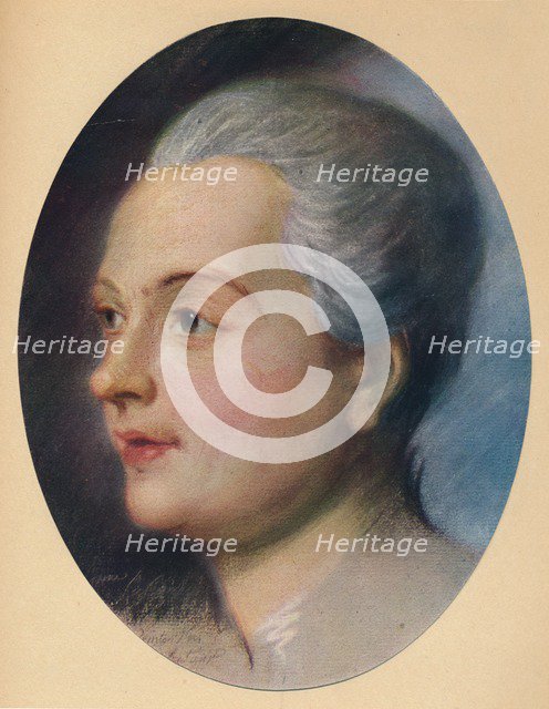 'Portrait of a Lady', c1751. Artist: Maurice-Quentin de La Tour.