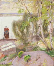 From the Garden, 1913. Creator: Pekka Halonen.