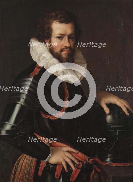 Portrait of Ranuccio I Farnese (1569-1622), Duke of Parma, Piacenza and Castro, 2nd half of 16th cen Creator: Carracci, Agostino (1557-1602).