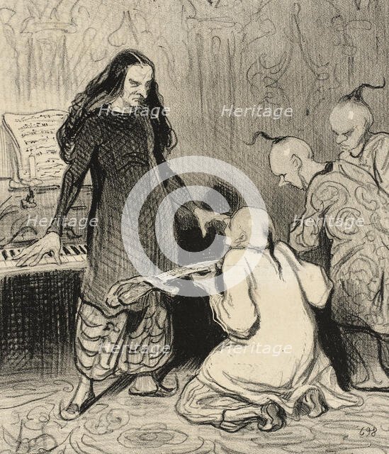 Une Récompense Artistique, 1844. Creator: Honore Daumier.