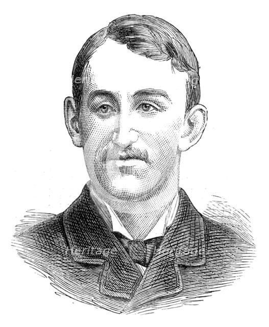 The Universities' Boat-Race: the Oxford crew, 1881.  Creator: Unknown.