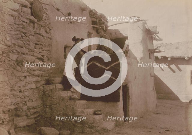 Tewa girls, c1900. Creator: Edward Sheriff Curtis.