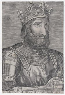 Francois I, King of France, dated 1536. Creator: Agostino Veneziano.