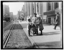 Peanut stand, West 42nd Forty-second St., New York, between 1900 and 1906. Creator: Byron Company.