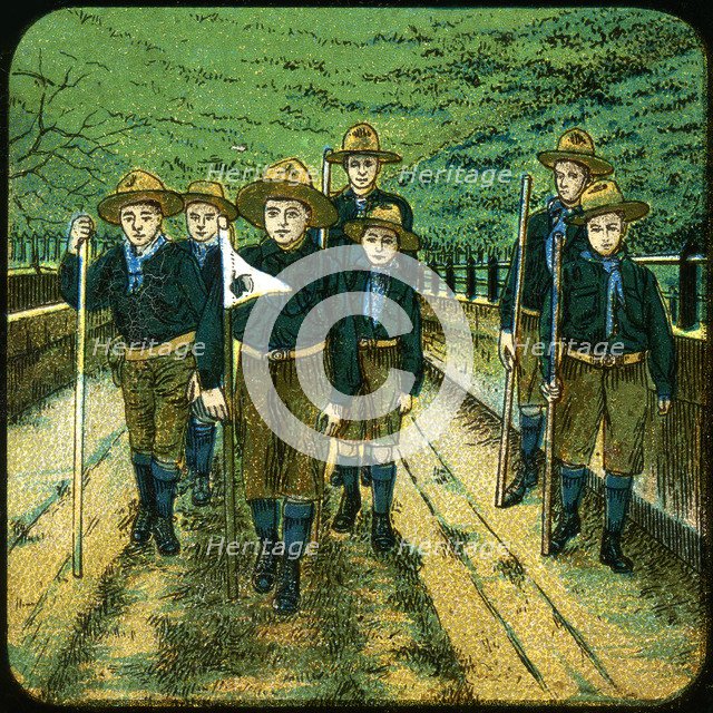 Boy scouts, 20th century. Artist: Unknown