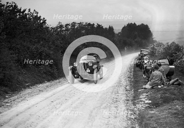 Salmson of J Higgs taking part in the North West London Motor Club Trial, 1 June 1929. Artist: Bill Brunell.