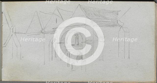 Sketchbook, page 22: Architectural Study. Creator: Ernest Meissonier (French, 1815-1891).