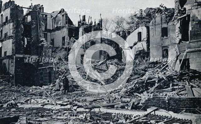 'Devastated buildings, from the inner Temple garden', 1941. Artist: Unknown.