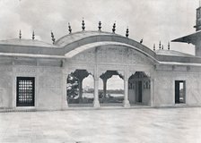 'Agra. The Khas Mahal shewing the Taj', c1910. Creator: Unknown.