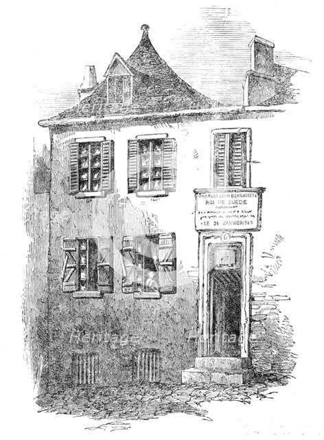 House in Pau [in France], in which Bernadotte was born, 1854. Creator: Unknown.