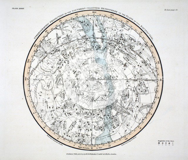 The Southern Hemisphere (Plate XXVIII), 1822.