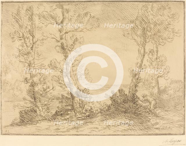 Salmon Fisher (Le pecheur du saumon). Creator: Alphonse Legros.