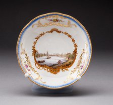 Saucer, Meissen, c. 1772. Creator: Meissen Porcelain.
