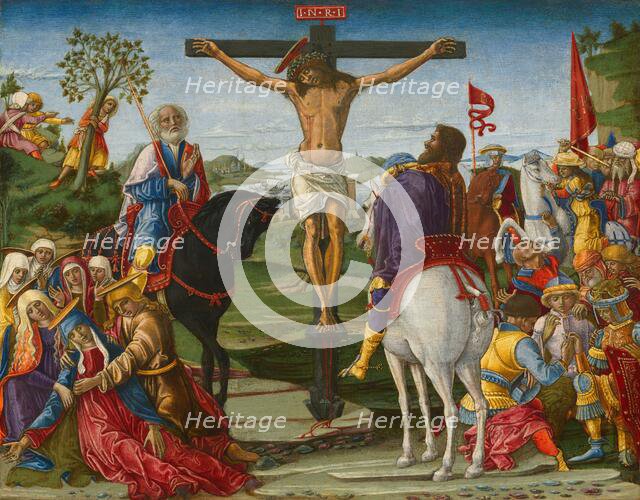 The Crucifixion, probably 1491. Creator: Benvenuto di Giovanni.