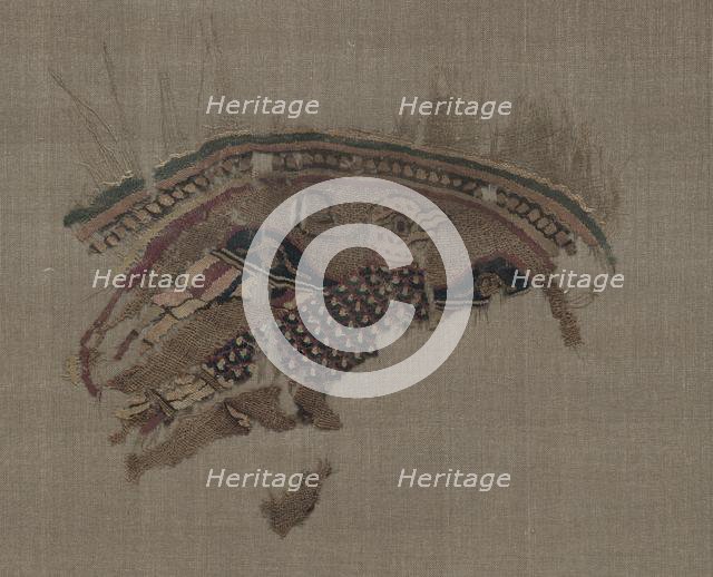 Fragmentary roundel with eagle in gold ground, 1000s. Creator: Unknown.