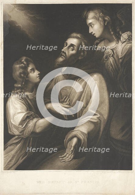 Ecstasy of Saint Francis, 1809. Creator: William Say.