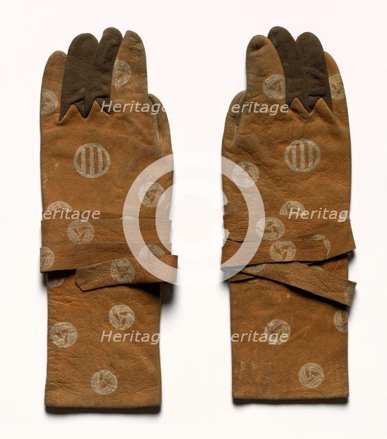 Pair of Archer's Gloves, 1800s. Creator: Unknown.