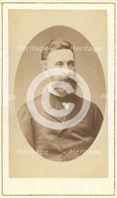 Nikolai Avksent'evich Manassin, head-and-shoulders portrait, facing slightly..., between 1880 and 86 Creator: Unknown.