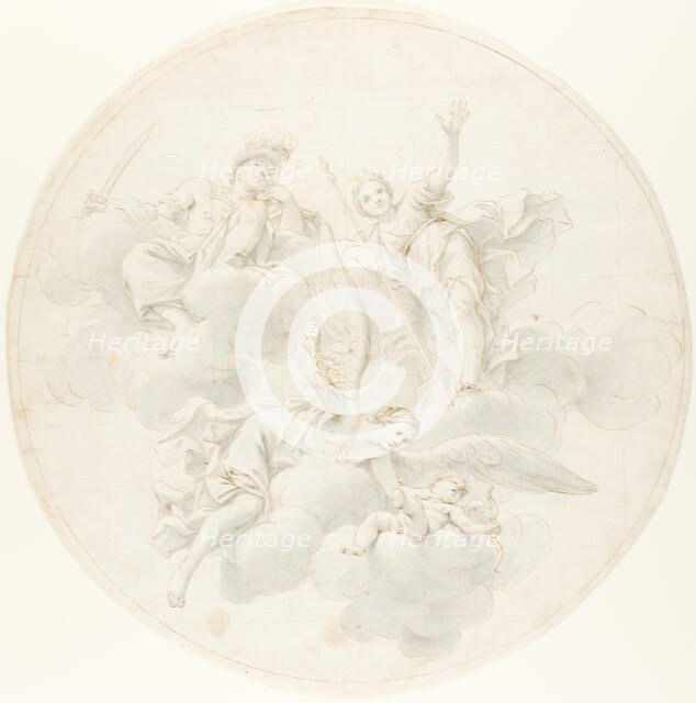 The Chastisement of Cupid by Jealousy in the Presence of Diana and Mars, 1692/1700. Creator: Unknown.