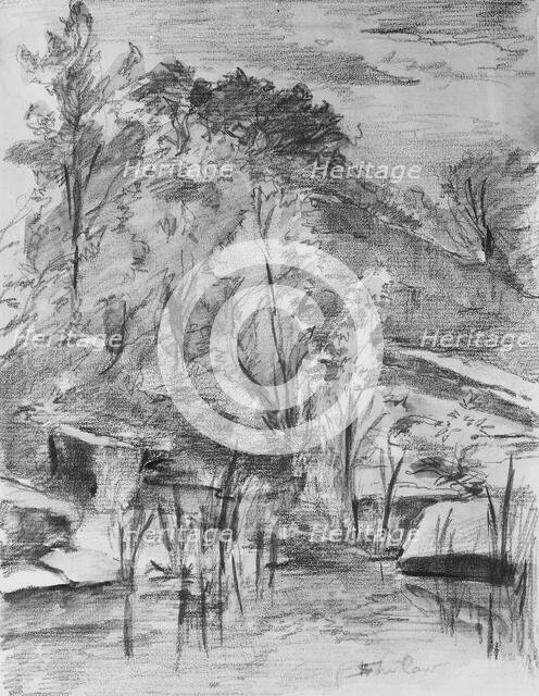 Trees and Stream, . Creator: Walter Shirlaw.