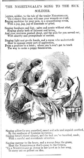 'The Nightingale's Song to to the Sick Soldier', 1854. Artist: Unknown